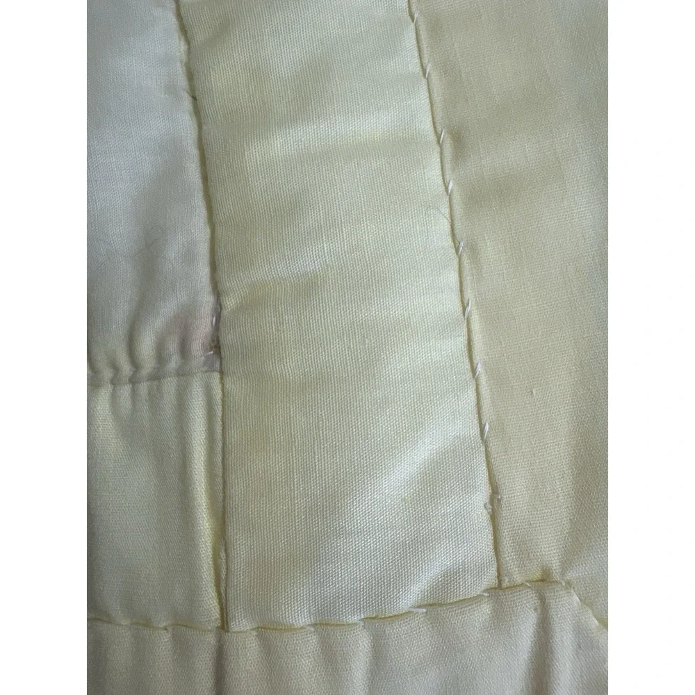 Vintage Handmade Quilt Baby Blanket Crib 37